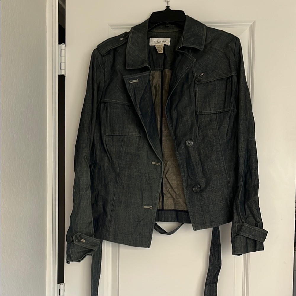 Dark Gray Denim Jacket